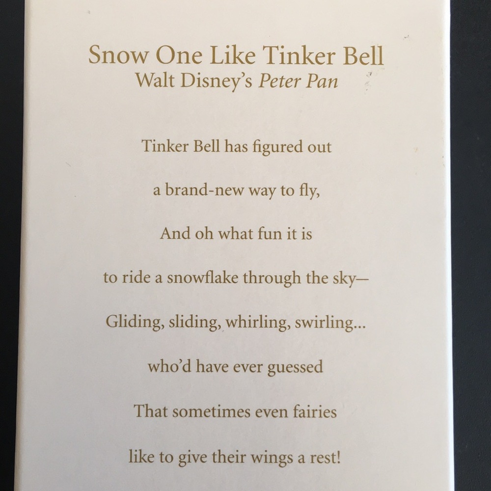 NIB 2010 Snow One Like Tinker Bell Hallmark Keepsake Ornament - Picture 5 of 14